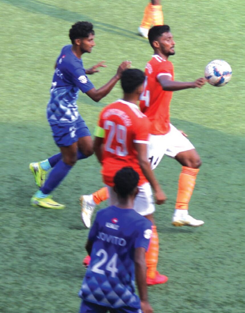 Sporting Clube ease past Calangute with 3-1 win 1 Sporting Clube ease past
Calangute with 3-1 win