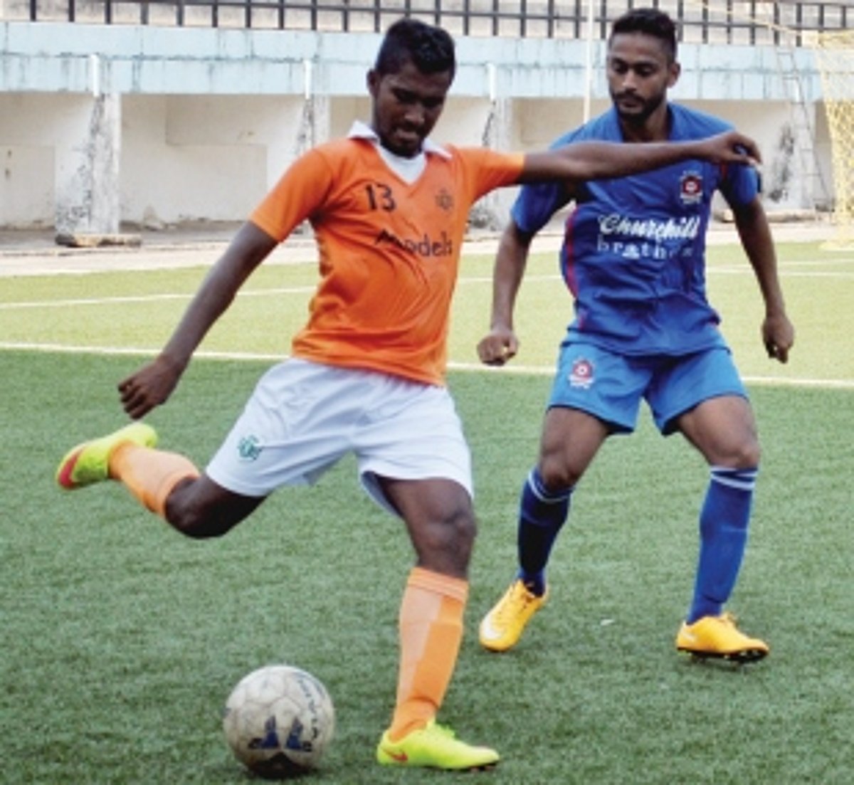 Sporting Clube edge past Churchill Bros SC 2-1