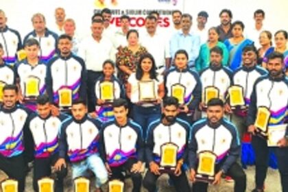 Sportspersons felicitated at Calangute