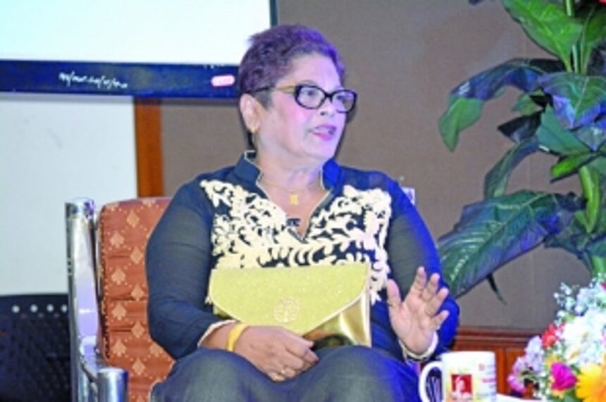 Spreading smiles with her comedy