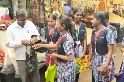 St. Andrew’s NSS Students Launch Anti-Plastic Awareness Drive in Vasco Market