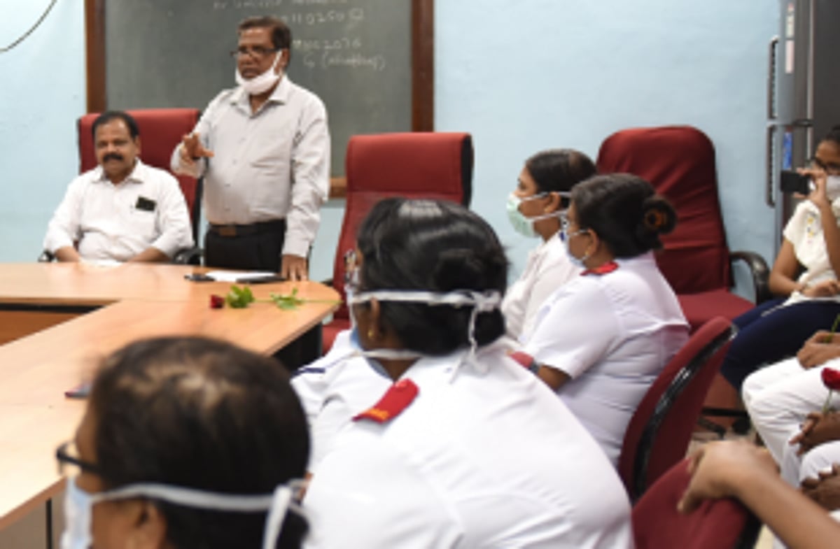 St Cruz MLA felicitates nurses, Goa’s frontline heroes