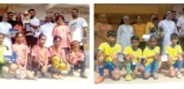 St Michael’s Convent High School  emerge champions in U-12 girls football