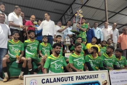 St Savio SC Calangute Crushes Saligao Sporting 5-0 to Lift Calangute Panchayat Cup