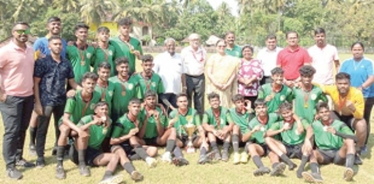 St. Xavier’s College, Mapusa, crowned football champions
