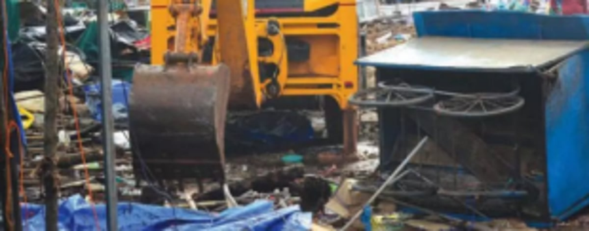 Stall razed in hurry  at Dona Paula