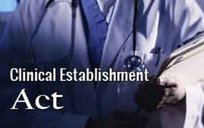 State adopts Goa Clinical Establishments Act
