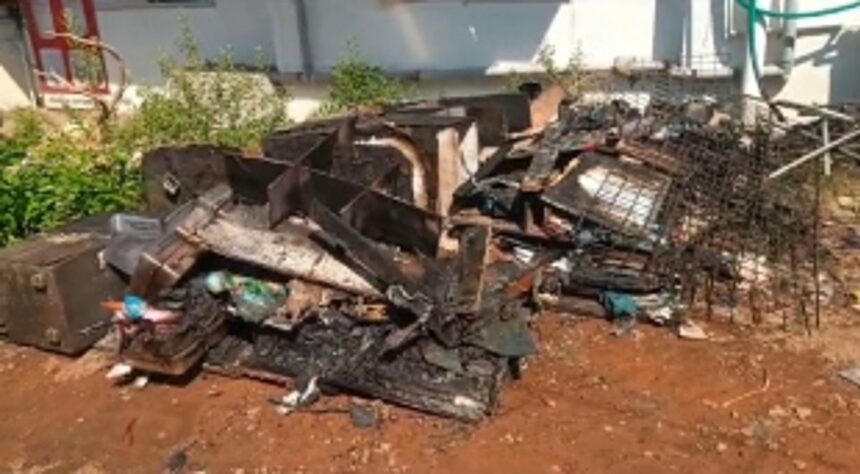 Stationery shop gutted in fire at Margao