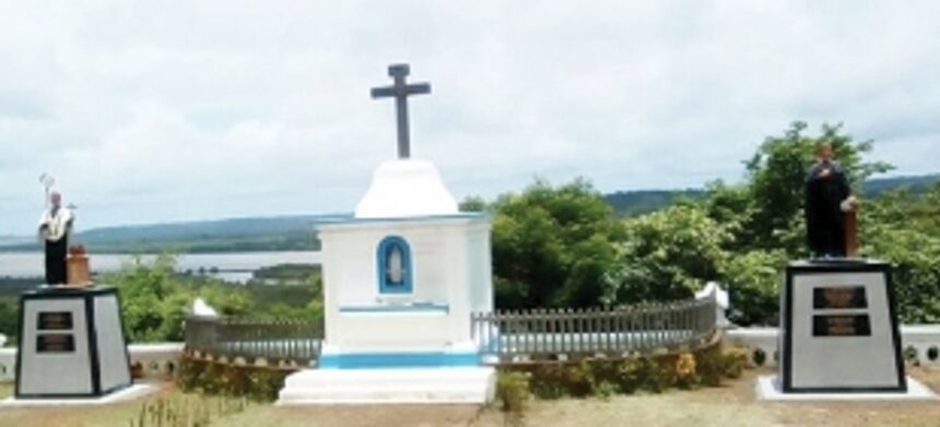Statues of St Joseph Vaz, Fr Jacome installed at Divar