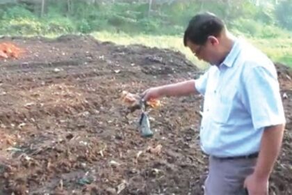 Stench exposes Margao civic body’s sneaky dumping of mixed garbage near Old Market Circle