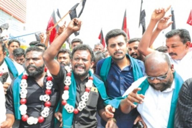 Stir continues on Cauvery issue,  pro-Tamil outfits see red over IPL