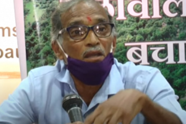 Stopped in Melaulim, villagers address media in Panjim