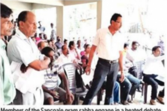 Stormy scenes at Sancoale GS as villagers allege corruption in waste management