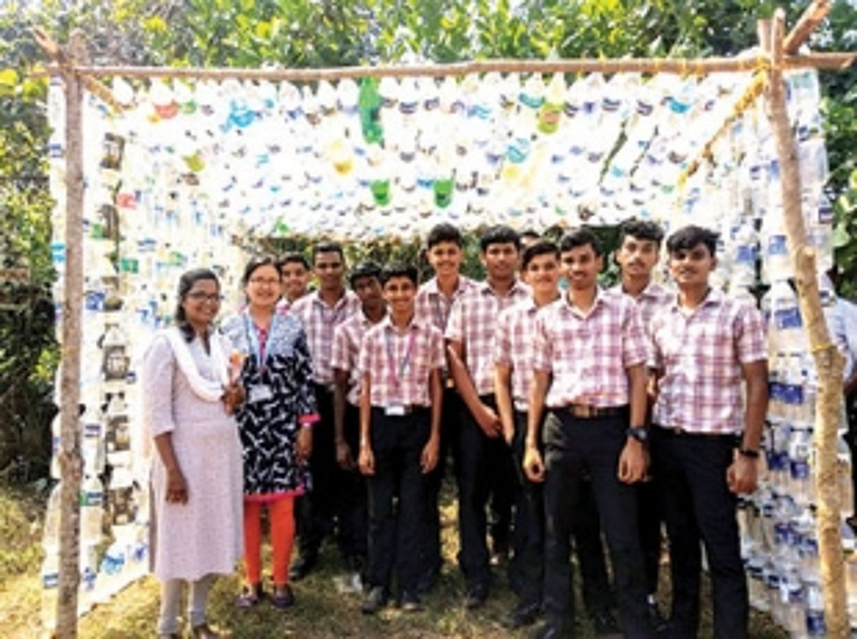 Students build unique bus shelter to highlight plight