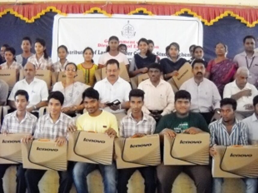 Students of three Canacona higher secondary schools provided laptops 1 Students of three Canacona higher secondary schools provided laptops