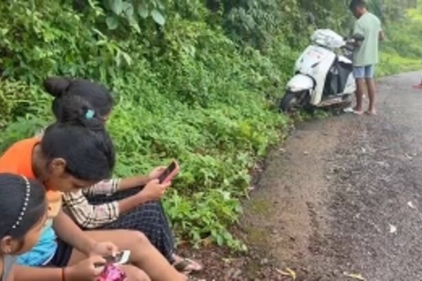 Students trek to the hill to get network, sometimes even at night