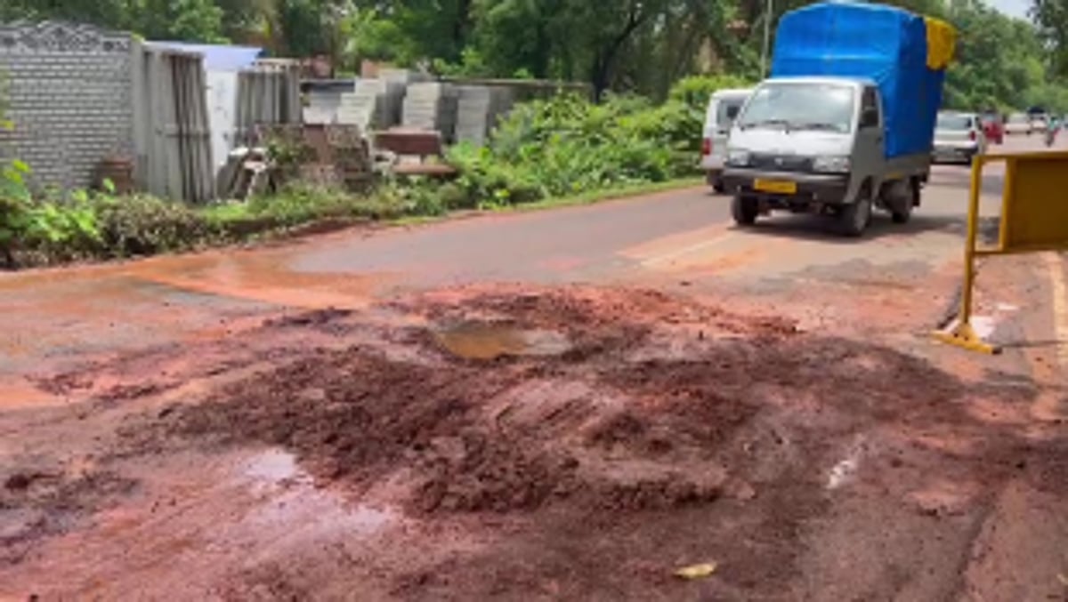 Substandard Work of Curchorem Roads Sparks Concerns; Locals Demand Action