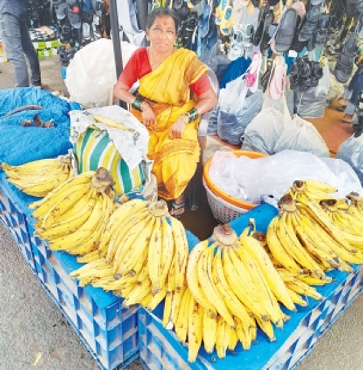Sunanda Parsekar’s ‘vocal for local’ ethos has  made her Mapusa’s favourite banana merchant