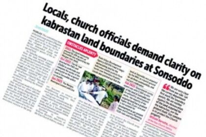 Survey and demarcation of kabrastan site at Sonsoddo to begin on March 14