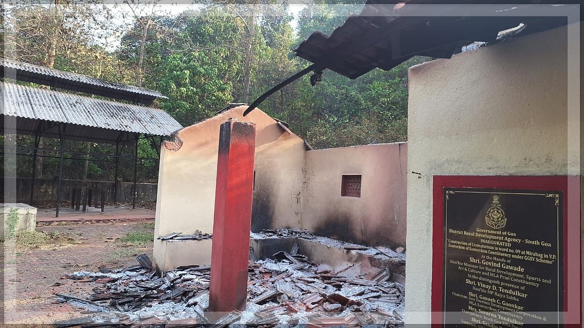Suspicious Fire Breaks Out at Crematorium in Mirabag, Sanvordem; Investigation Underway