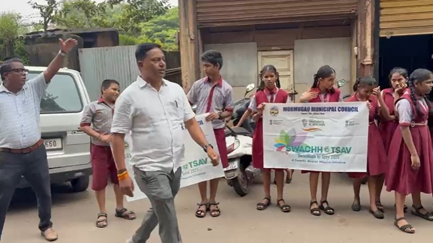 Swachhata Hi Seva 2025: Mormugao Schools, MMC Team Up for Cleanliness Drive 1 Swachhata Hi Seva 2025: Mormugao Schools, MMC Team Up for Cleanliness Drive
