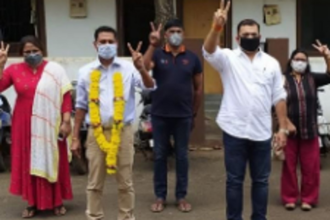 Swapnil is sarpanch  of Penha de Franca