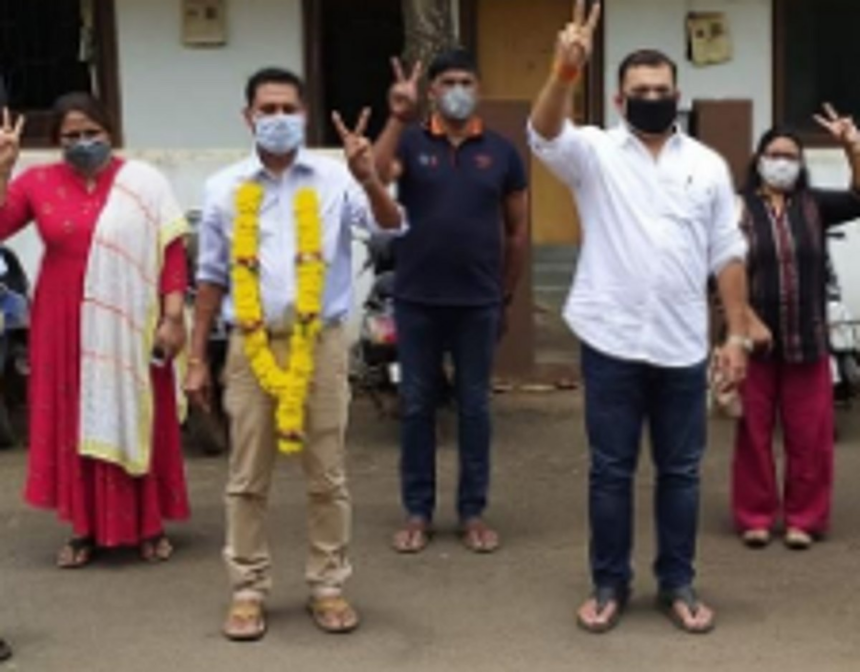 Swapnil is sarpanch of Penha de Franca