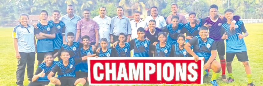 Swiden ’tricks as SCC Loutulim emerge South Goa GFA U-15 Div II League champs 1 Swiden ’tricks as SCC Loutulim emerge
South Goa GFA U-15 Div II League champs