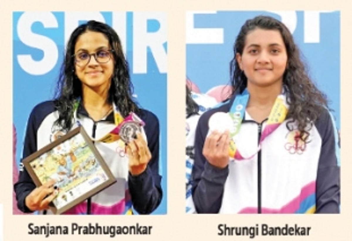 Swimmers Shrungi, Sanjana add  two bronze medals to Goa’s tally