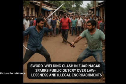 Sword-Wielding Clash in Zuarinagar Sparks Public Outcry Over Lawlessness and Illegal Encroachments