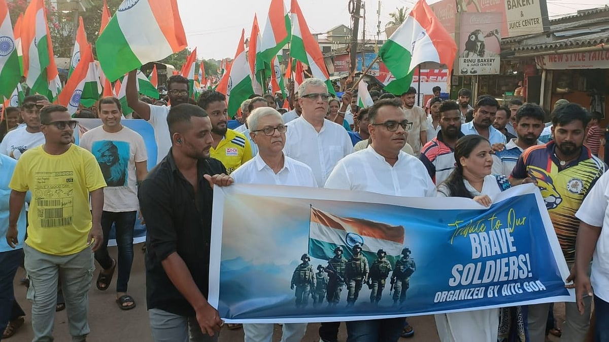 TMC Hosts Mega Rally in Goa Honouring Indian Armed Forces; Veterans Felicitated