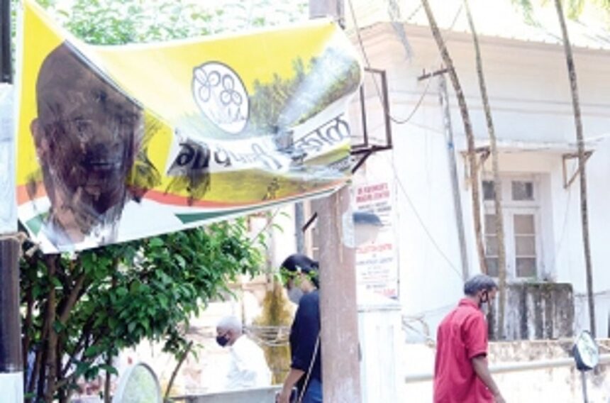 TMC chief’s photos smeared with ink, hoardings vandalised