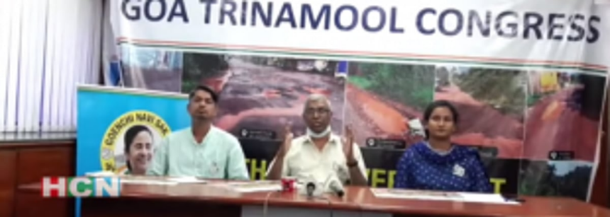 TMC takes a dig at CM for failing deadline to make Goa pothole-free