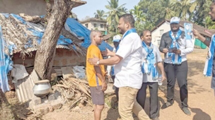 TMC’s Nuvem candidate Cabral assures laptops, dongles to Suddovi villagers once in power