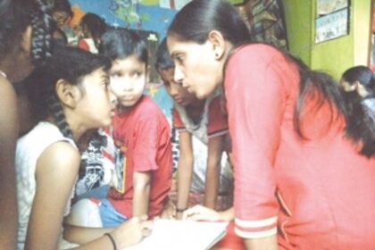 Taking books  to the doorsteps  of children!