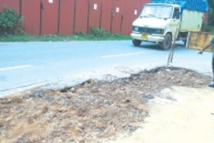 Talaulim, Kavlem locals call for road repair before Chaturthi to ensure safety of motorists