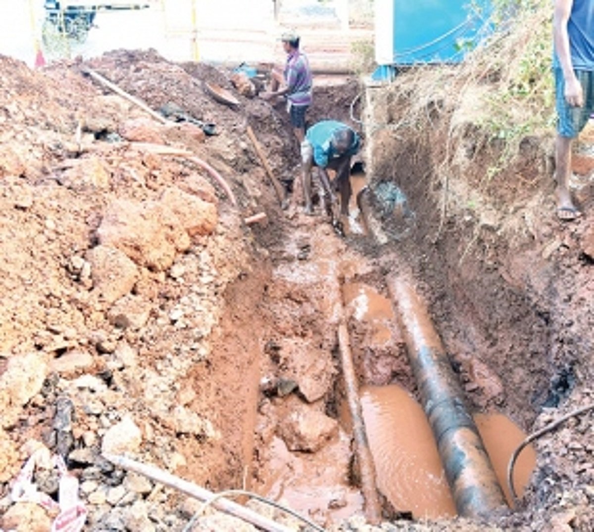 Taps run dry in Panjim as water pipeline bursts