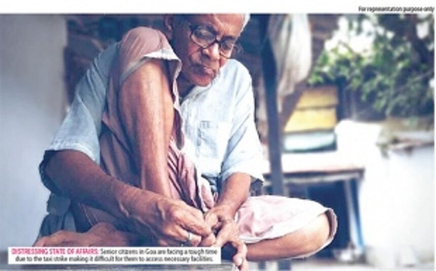 Taxi lobby’s strike shuts car-less elderly Goans from doctor trips and vaccine visits