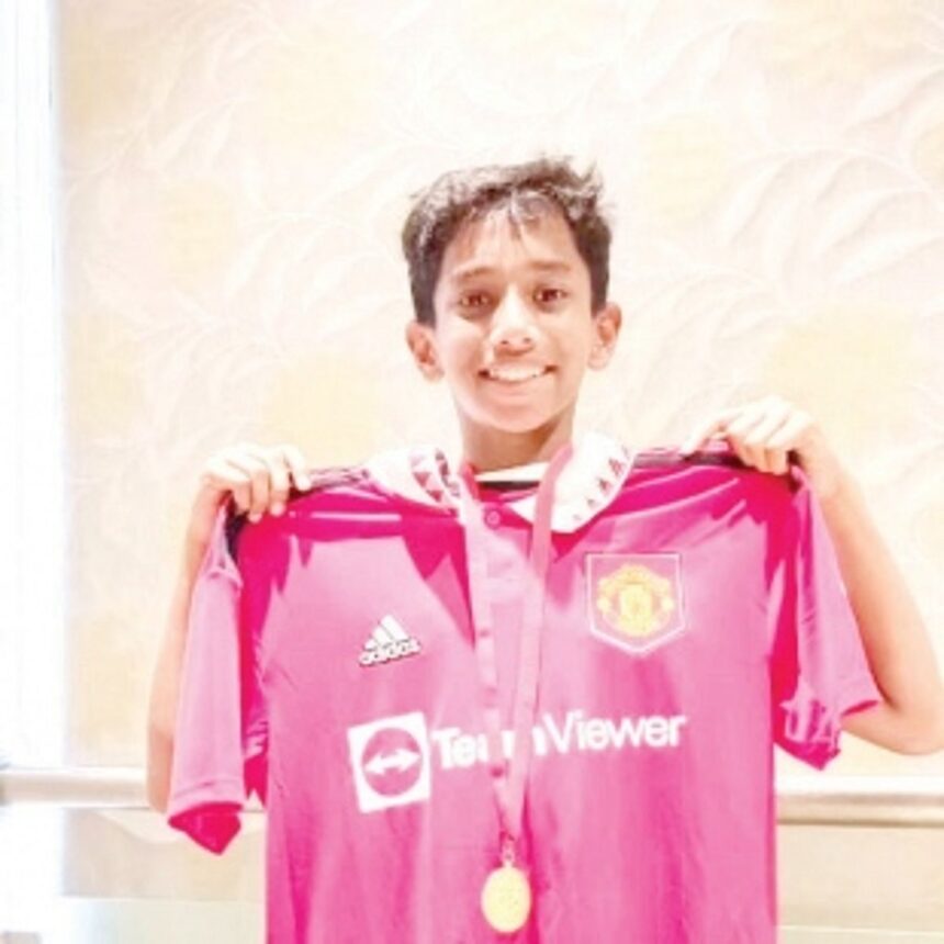 Teenager Aaryav selected for Man United camp