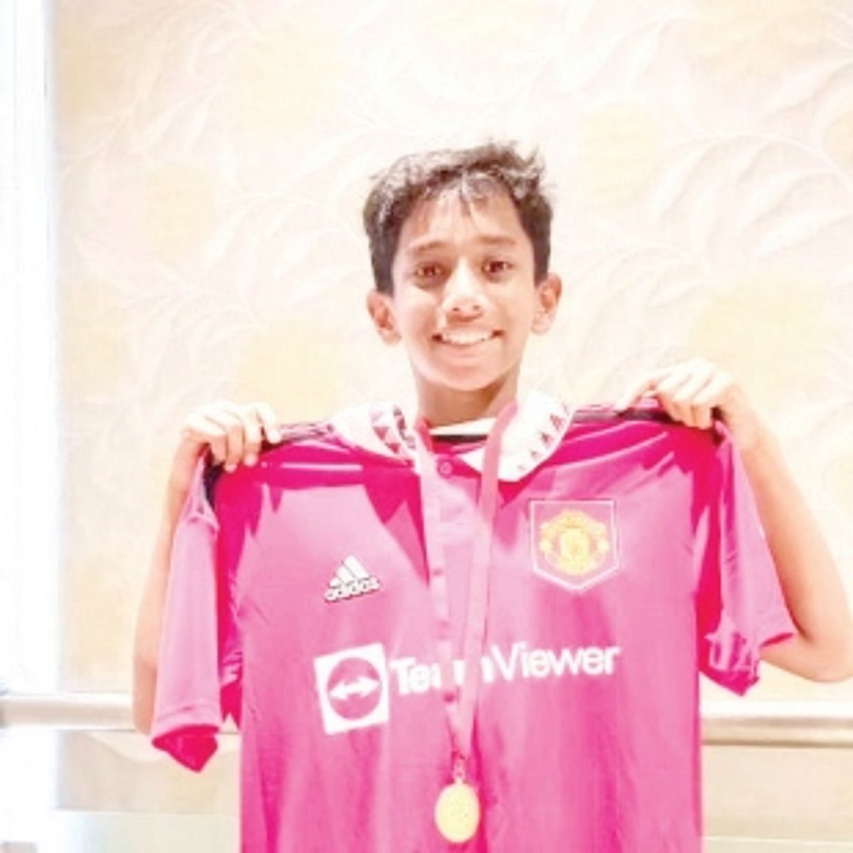 Teenager Aaryav selected  for Man United camp