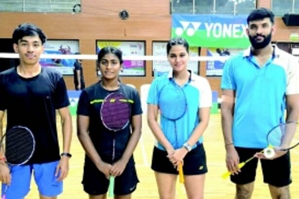 Tejan-Lydia to face Arunesh-Sufiya in mixed doubles final