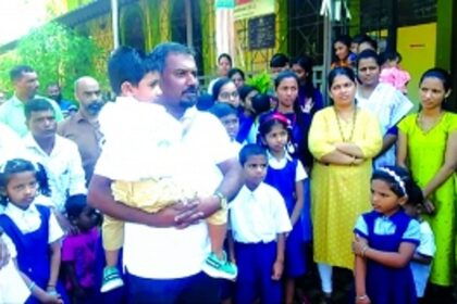 Telaulim parents protest against erection of cell tower in only remaining public school