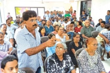 Tempers flare as locals discuss water shortage, power-cuts and illegal constructions at Siolim