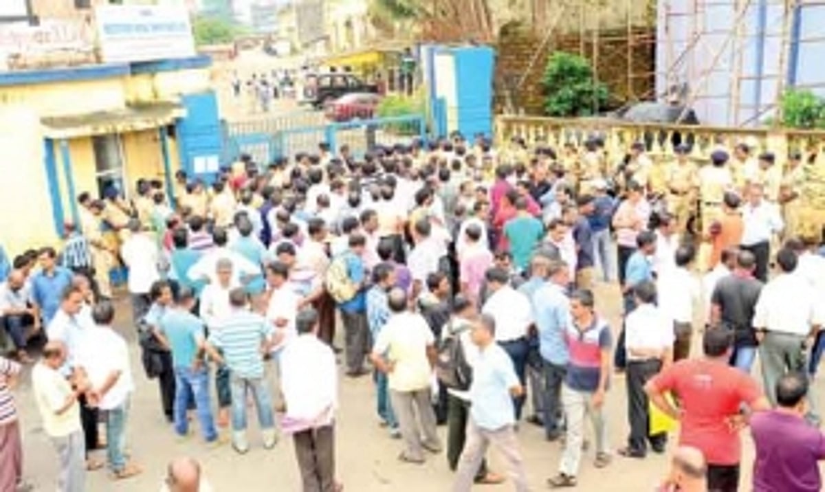 Tempers run high as dy collector  evicts protesting workers from WISL