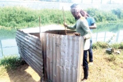 Temporary toilets add to River Sal pollution