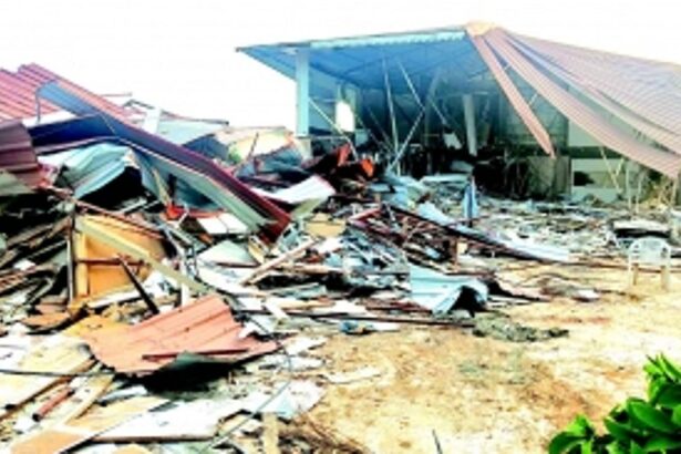Ten structures illegally erected on govt land  in CRZ demolished at Guddem-Siolim