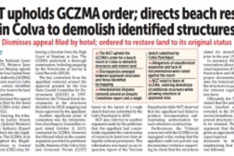 Tension as district officials attempt to seal illegal structures at Colva resort, thwarted by Supreme Court stay