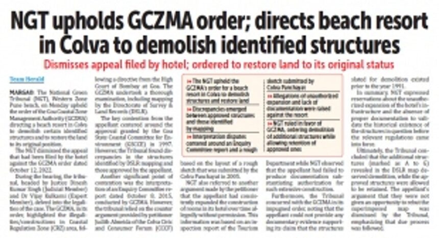 Tension as district officials attempt to seal illegal structures at Colva resort, thwarted by Supreme Court stay 1 Tension as district officials attempt to seal illegal structures at Colva resort, thwarted by Supreme Court stay