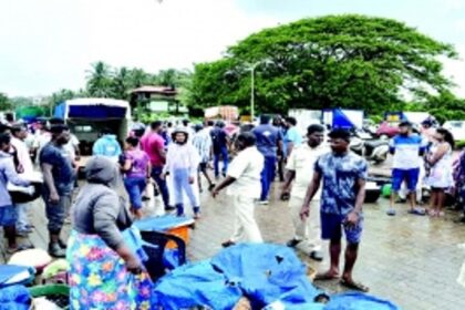 Tension at Margao wholesale market as SGPDA, civic authorities evict retail vendors