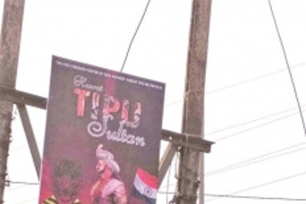 Tension over Tipu Sultan  banners at Rumdamol